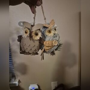 Rustic Owl Wall Decor Set - Brown and Gray
